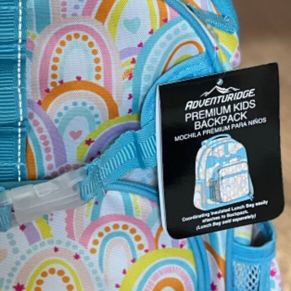 Rainbow Kids Backpack With Matching Lunch Bag - Picture 9 of 9